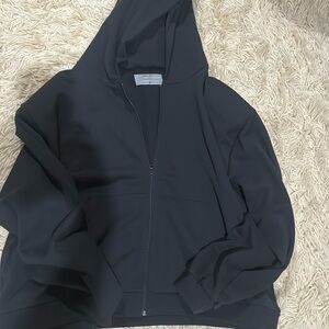 Greg Ross shoulder padded zip up